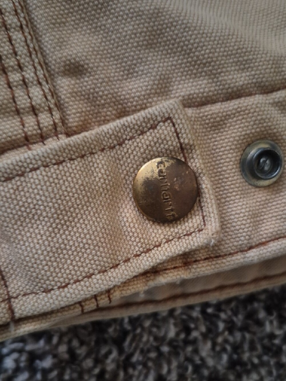 Vintage Carhartt Tan Detroit Jacket - Picture 13 of 15